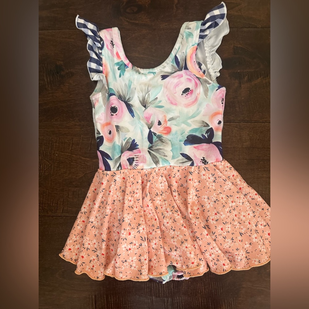 Cheeky Plum Skirted Leotard (3T) - In great condition!